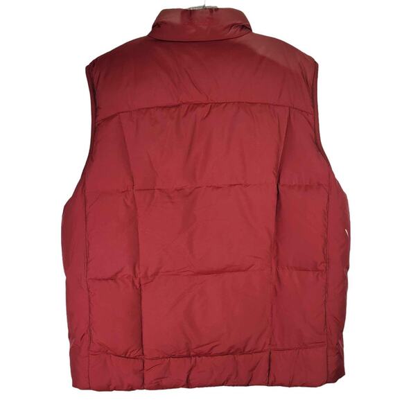 Eddie Bauer Vest Quilted Goose Down Vtg Size Mens XLT Tall Red Faded Puffer - Picture 3 of 14
